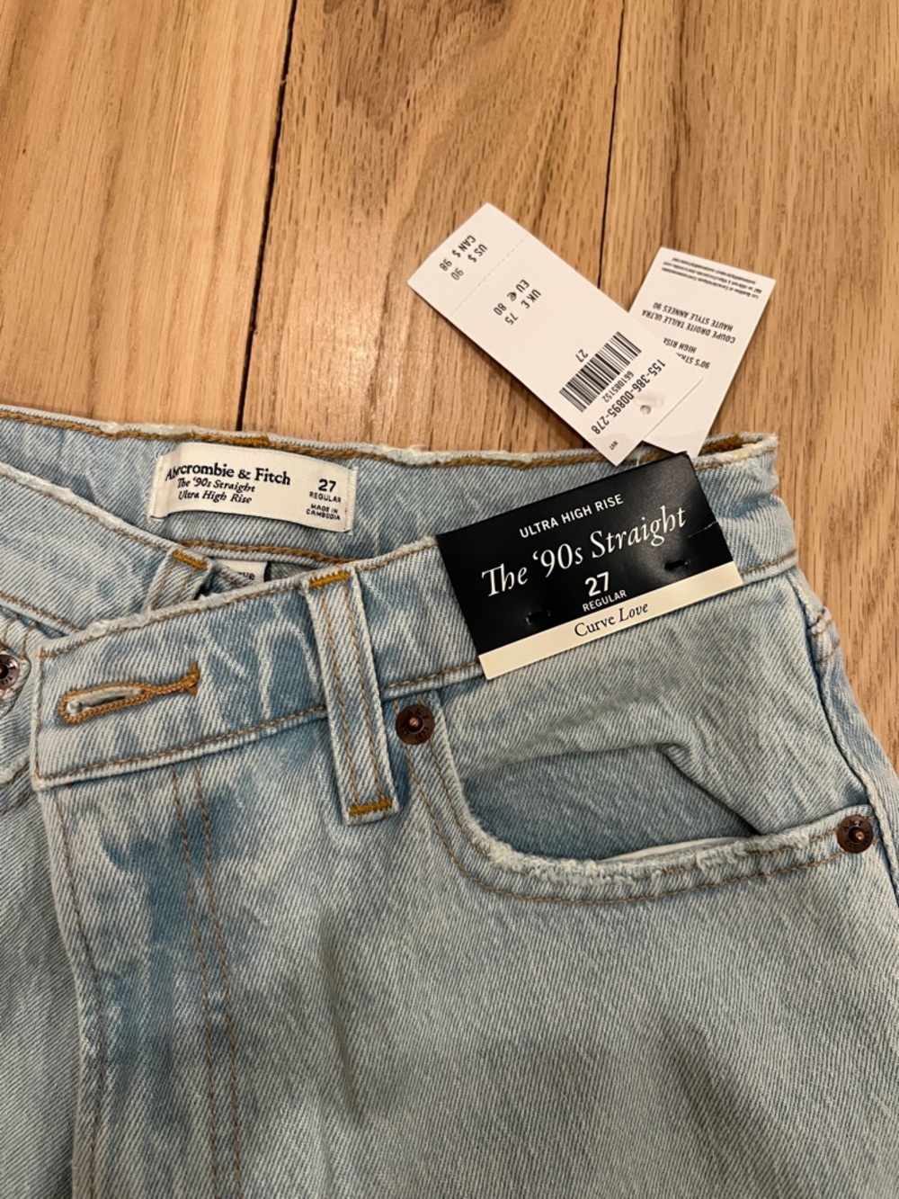 NEW Abercrombie curve love jeans - Picture 8 of 9